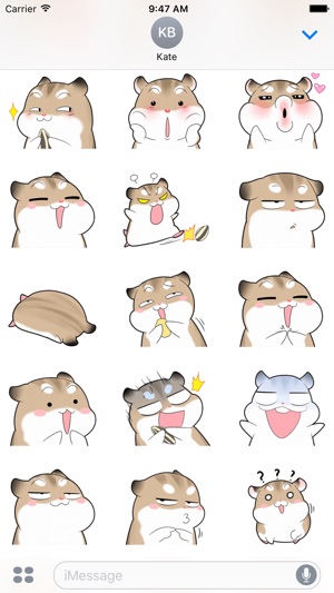 Sassy Hamster - Cute stickers for iMessage(圖2)-速報App