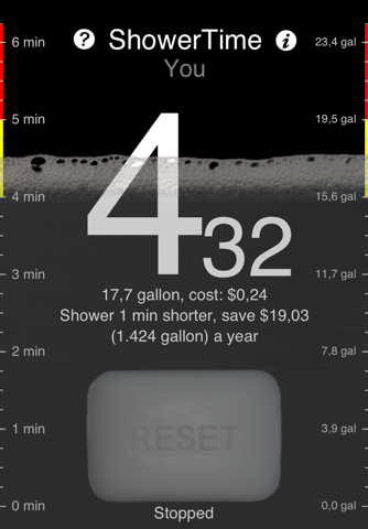 ShowerTime: save money, time and water screenshot 3