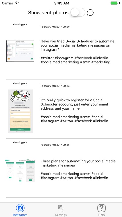 Social Scheduler App