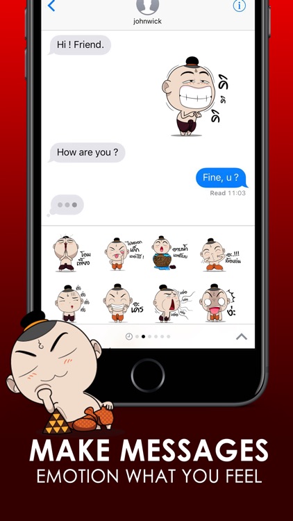 Kuman Thong Stickers Emoji Keyboard By ChatStick