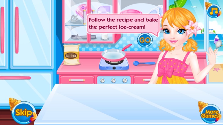 Ice Cream Maker Chocolate Cooking Games for Girls