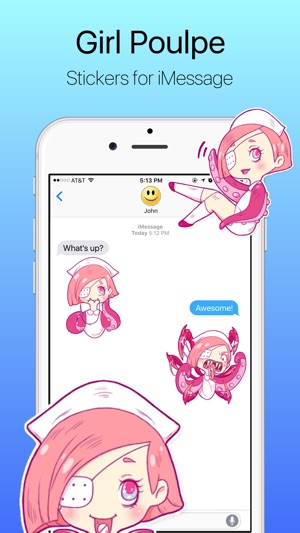 Super Girl Poulpe Stickers(圖1)-速報App