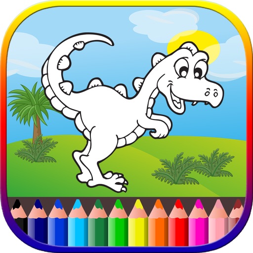 Dinosaur Coloring Pages Games For Kids & Toddlers Icon