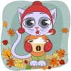 Cozy Fall With A Cat stickers by kreat-iva