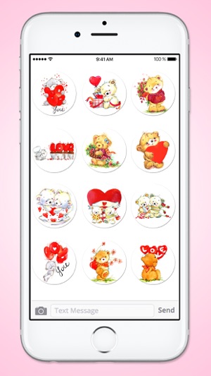 Teddy Bear I Love You Sticker Pack(圖4)-速報App