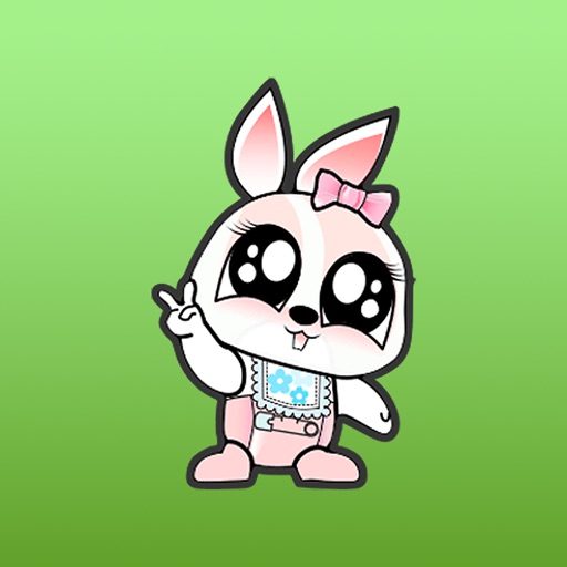 Chloe The Girl Bunny Stickers icon