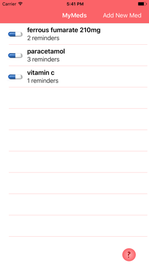 MyMeds Medication Reminder App