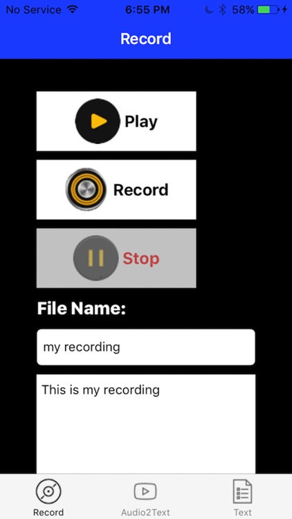 Audio to text