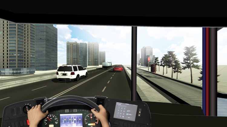 Racing In Bus - Traffic Racer screenshot-3