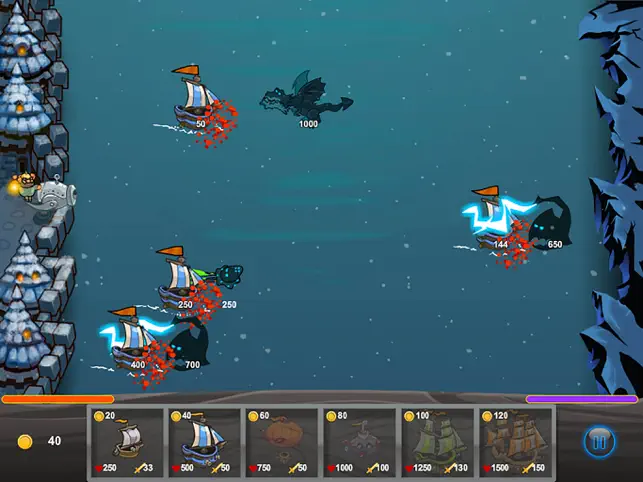 Battle Seaships:Pirate Invasion, game for IOS