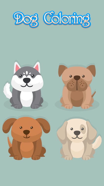 Dog Coloring Book Simulator for Kids and Preschool