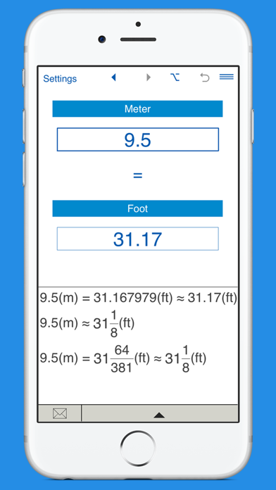 Feet to Meters and Meters to Feet length converter Screenshot 3