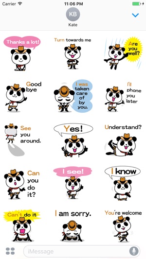 Percy the cowboy panda stickers(圖2)-速報App