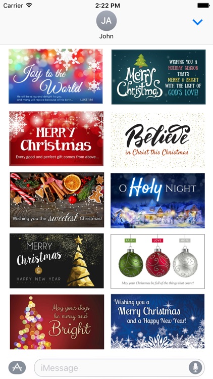 Christmas 2016 Stickers - Christmas Postcards screenshot-3