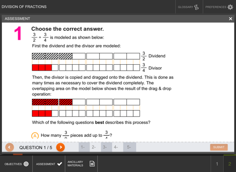 Division of Fractions screenshot 4