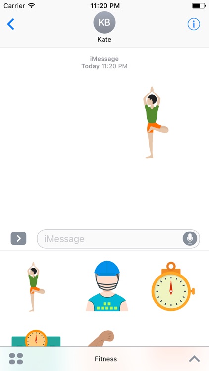 Fitness Sticker Pack for Messaging