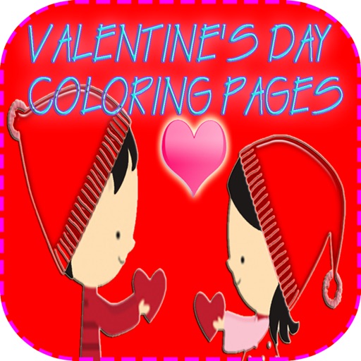 Coloring Pages Happy Valentine's Day Version
