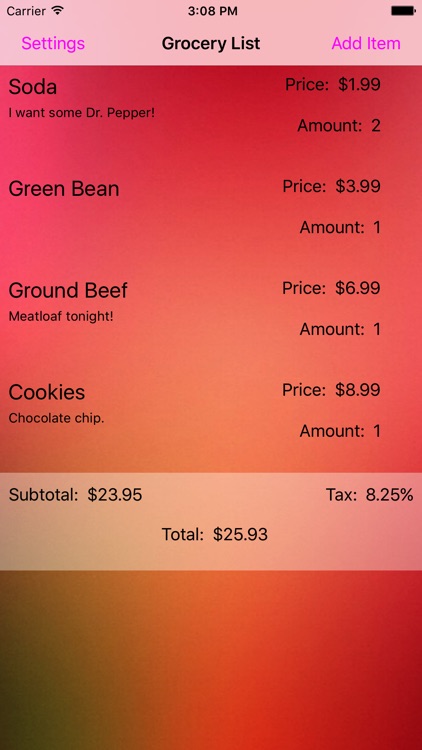 Grocery List - Best Shopping App - Healthy Food