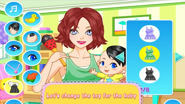 Baby Mom Dressup Beauty Girl Games(圖4)-速報App