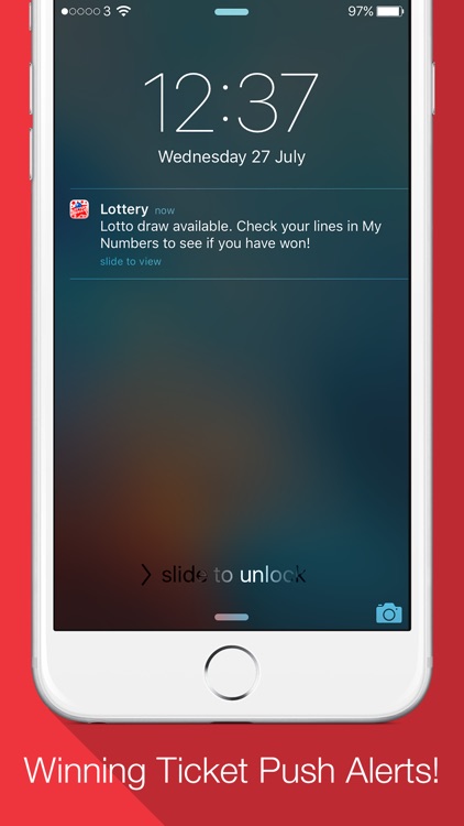 Lottery Results - Winning Ticket Push Alerts!