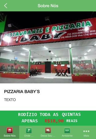 Pizzaria Baby Lins screenshot 2