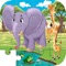 Icon Elephant & Giraffe Puzzle Game Life Skill