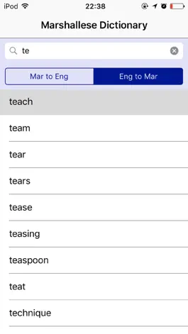 Game screenshot Marshallese Dictionary hack