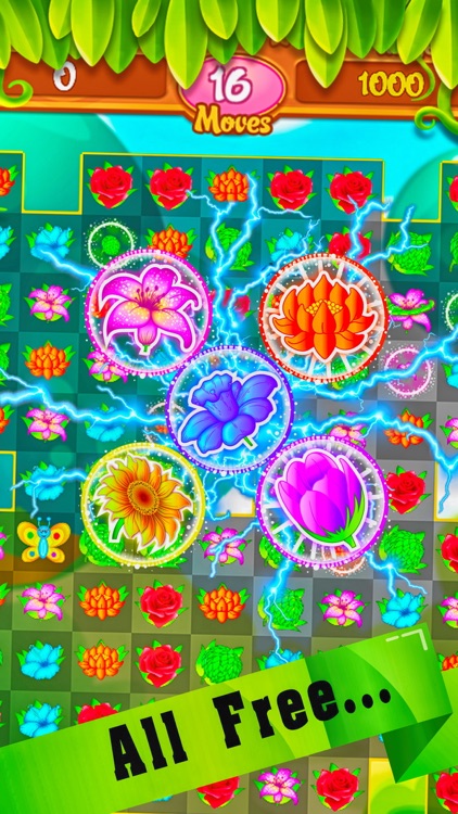 Garden Flower Match 3 - New puzzles game