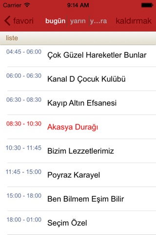 türkiye televizyon listeleri screenshot 2