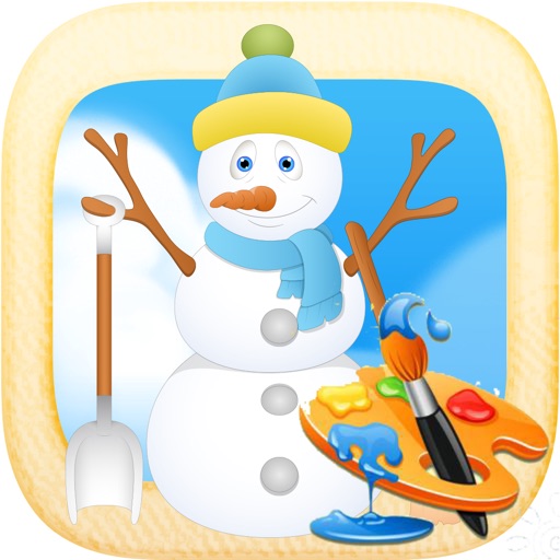 Snow World : drawing games for kids Icon
