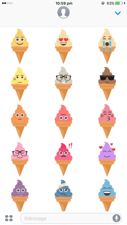 Ice Cream Dream : Cute Animated Stickers