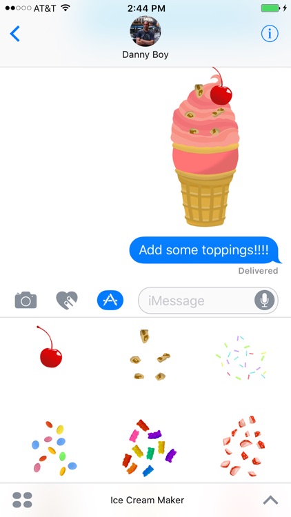 Make My Ice Cream - Flavor and Topping Stickers screenshot-3