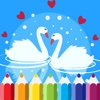 Games Swan Coloring Book For Kids Version