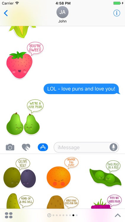 Fruit and Veggie Stickers by Mojiberry