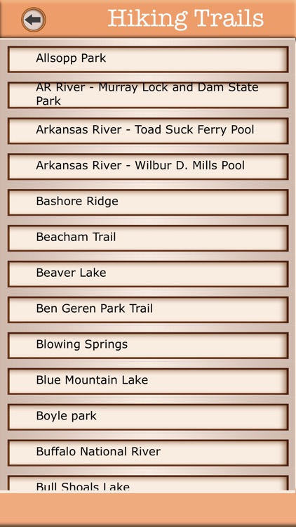 Arkansas Campgrounds & Hiking Trails Offline Guide