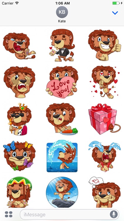 King Leo - Stickers for iMessage