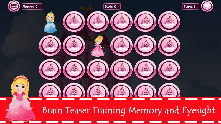 Princess Matching Remember Puzzles Games For Kids screenshot-4