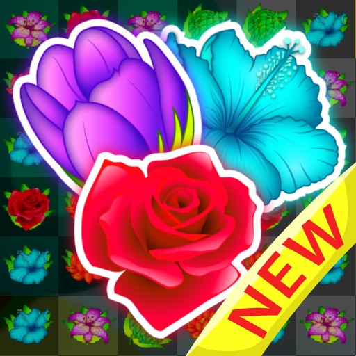 Garden Flower Match 3 - New puzzles game iOS App