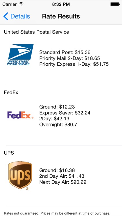 ShipQ - parcel post shipping rates, track packages screenshot-0
