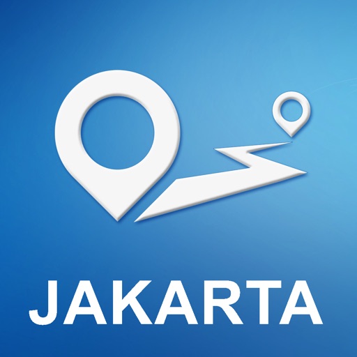 Jakarta, Indonesia Offline GPS Navigation & Maps icon