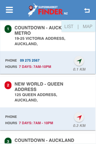 Supermarket Finder NZ - náhled