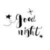 Good Night Typography Stickers for iMessage