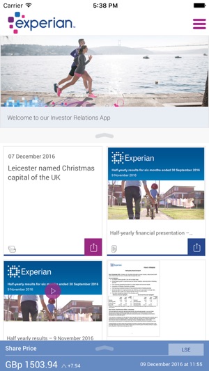 Experian plc Investor Relation