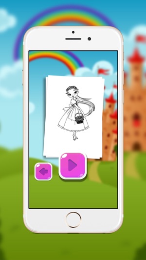 Cute Princess Coloring Book for Kids & Toddlers(圖4)-速報App