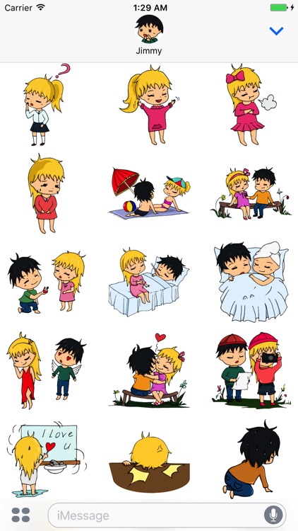 Love Story - Cute Stickers