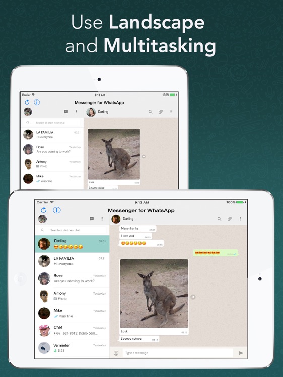 Messenger for WhatsApp - App for iPad screenshot-3