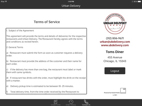 Urban Delivery - Restaurant Delivery screenshot 3