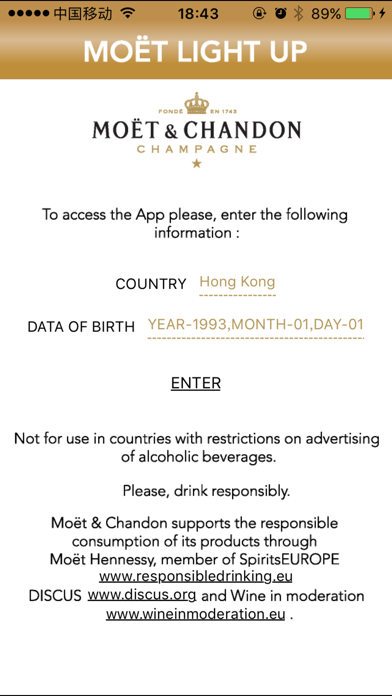 How to cancel & delete Moët Lightup from iphone & ipad 1