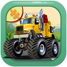 Monster Truck jigsaw puzzles games for kids