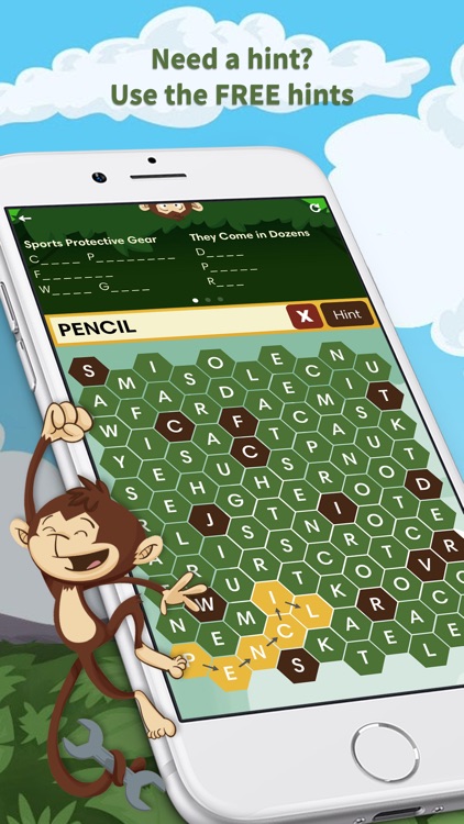 Monkey Wrench – Word Search Puzzle Game screenshot-3